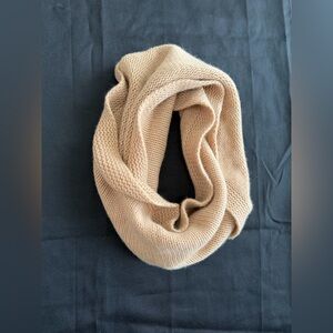 14th& Union Cashmere Twisted Small Infinity Scarf -Cozy & Chic- Camel- NWOT